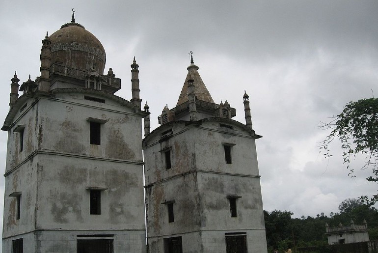 A mosque and gurudwara at McCluskiegunj