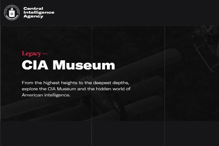 a screenshot of the CIA museum website