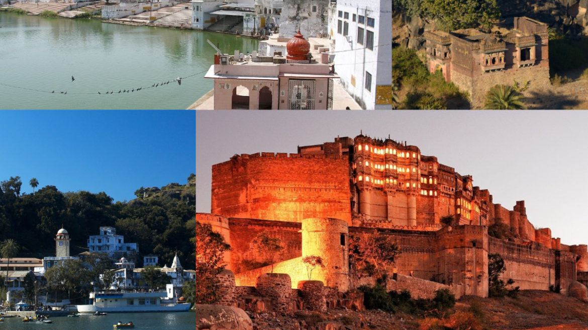 A collage of Rajasthan tourist places