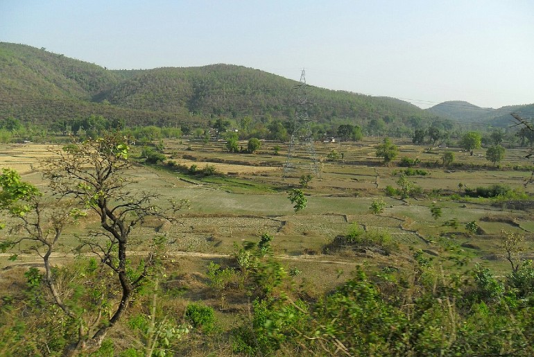 Photograph of a hilly terrain in Jharkhand