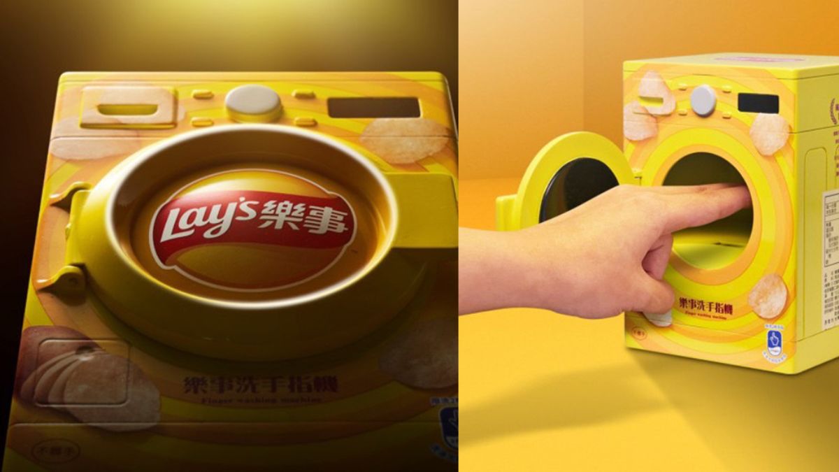 Lay’s Fans, Did You Know Lay’s Has A Small, Portable Washing Machine For Your Chips Hands? *Want IT NOWWW *