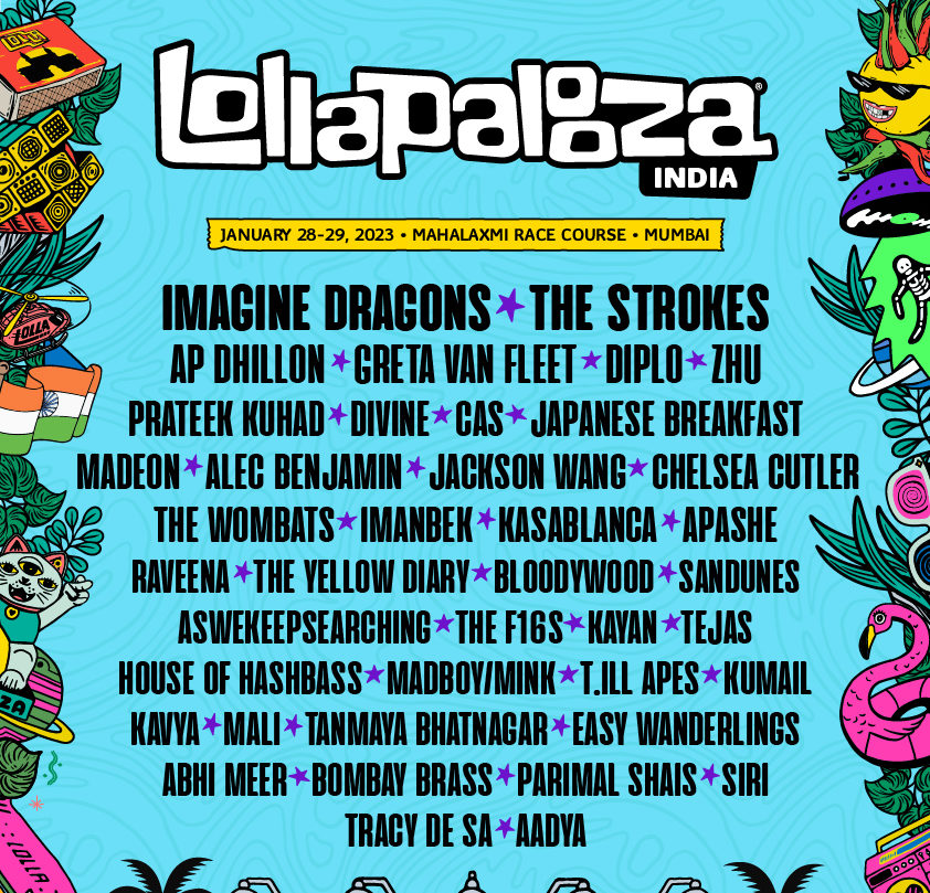 Đội hình Lollapalooza 2023 Ấn Độ