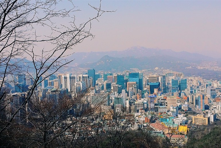 Panoramic view of Seoul, south Korea