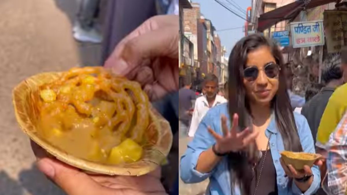 Viral Video: Food Blogger Tries Jalebi With Aloo; Check Out Her Reaction