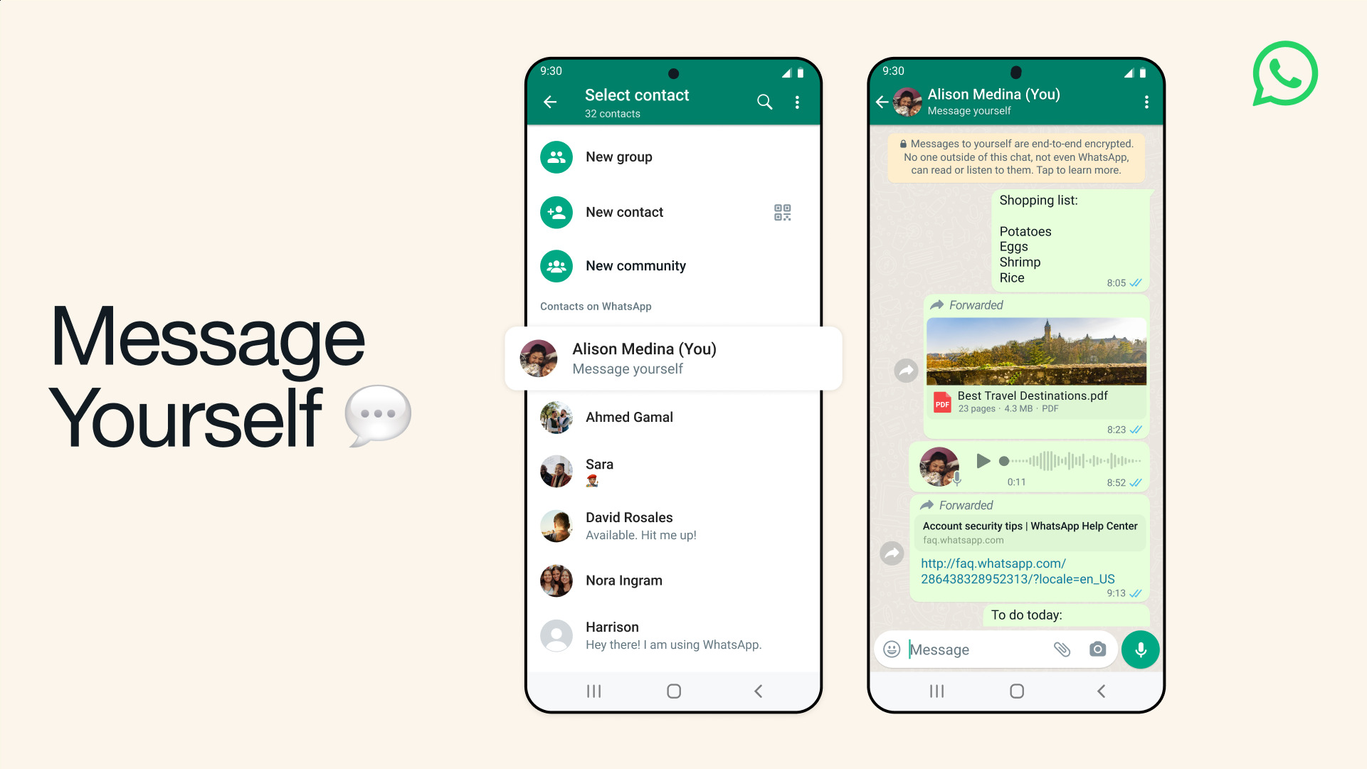 Grocery Lists To Notes WhatsApp Now Lets You Message Yourself