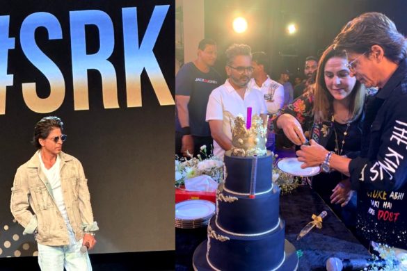 Indian Bollywood actor Shah Rukh Khan cuts his cake during his 50th birthday  celebrations in Mumbai on November 2 | The Asian Age Online, Bangladesh
