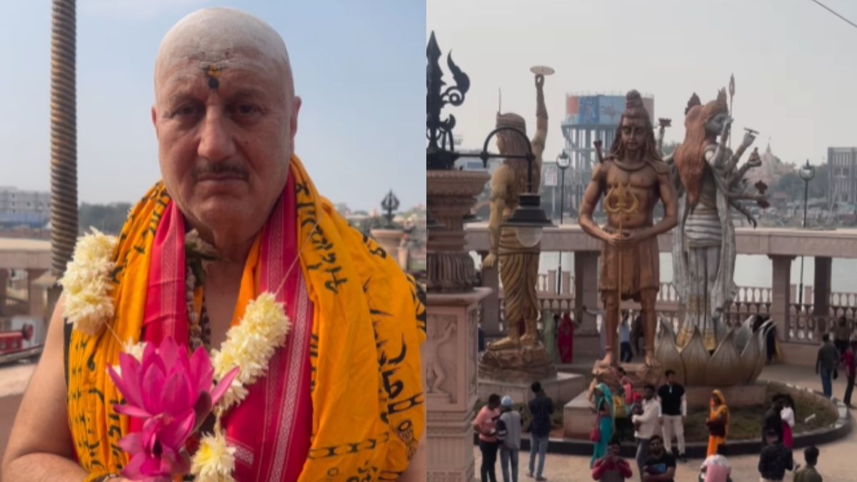Anupam Kher Visits India’s Jyotirlinga Mahakal Temple In Ujjain. Later Relishes Sindhi Delicacies