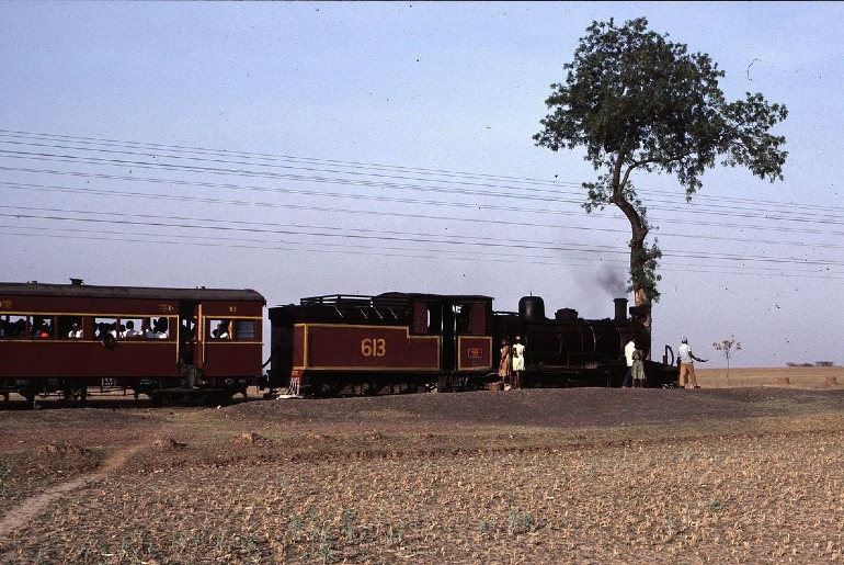 A train passing through the rugged terrain of Puruliya