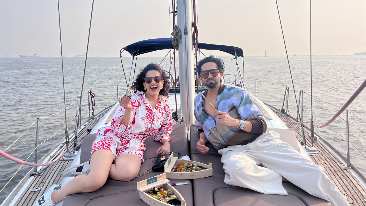Ayushmann Khurrana & Kamiya Jani Meet Curly Tales Fans During Their Sunday Brunch On A Yacht | Curly Tales