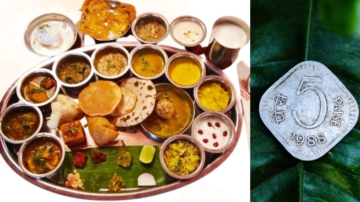 5 Paisa Thali: An Andhra Pradesh Restaurant Offered Free Unlimited 35+ Dishes Thali To People Who Brought 5 Paisa!