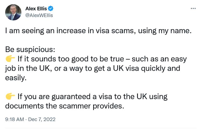 Visa scams