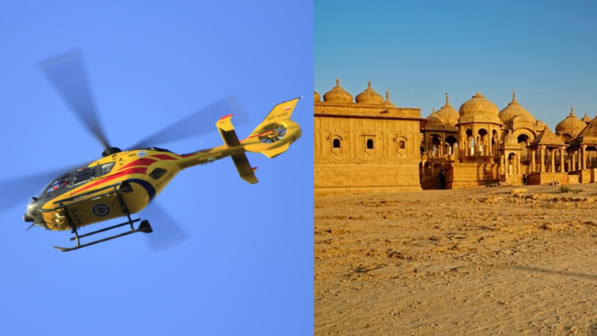 Now Explore The Sand Dunes Of Jaisalmer On A Helicopter Joy Ride