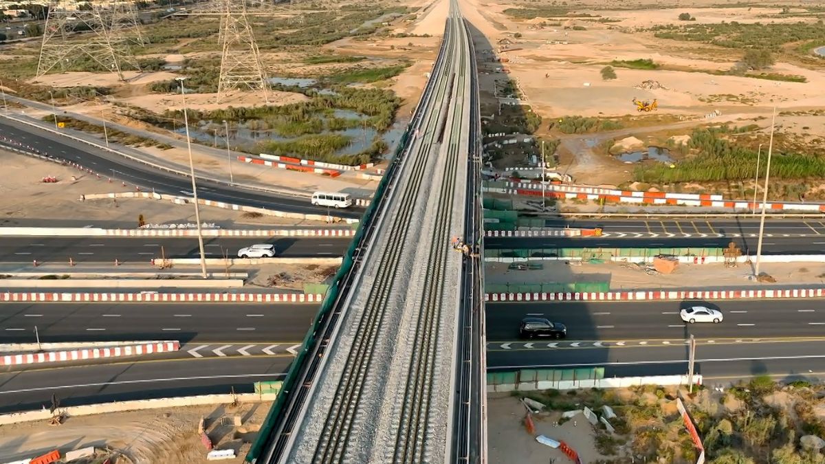 Etihad Rail To Glide Across The Longest Rail Bridge Of UAE Over Al Qudra