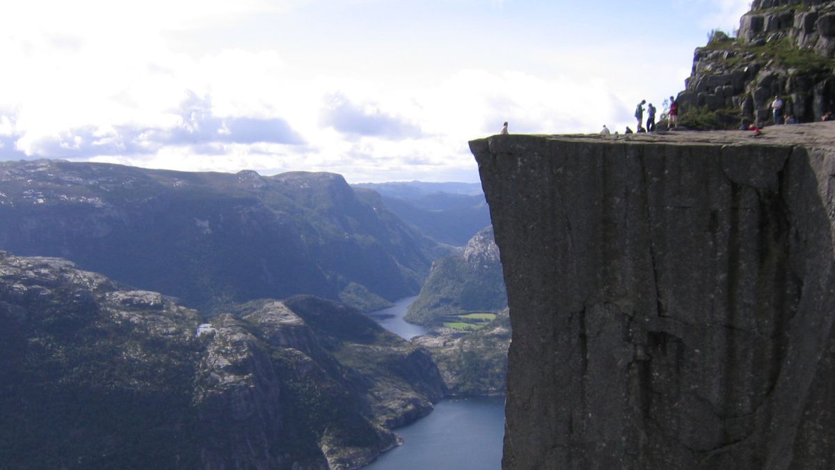 Preikestolen In Norway Is Atop A 10,000-Year-Old Rock, And Was Also Featured In Mission Impossible