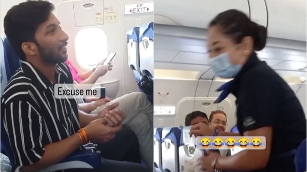 “Khidhki Kholdenge, Gutka Thukna Hai”, Says Man To An Air Hostess Mid-Air On IndiGo Flight