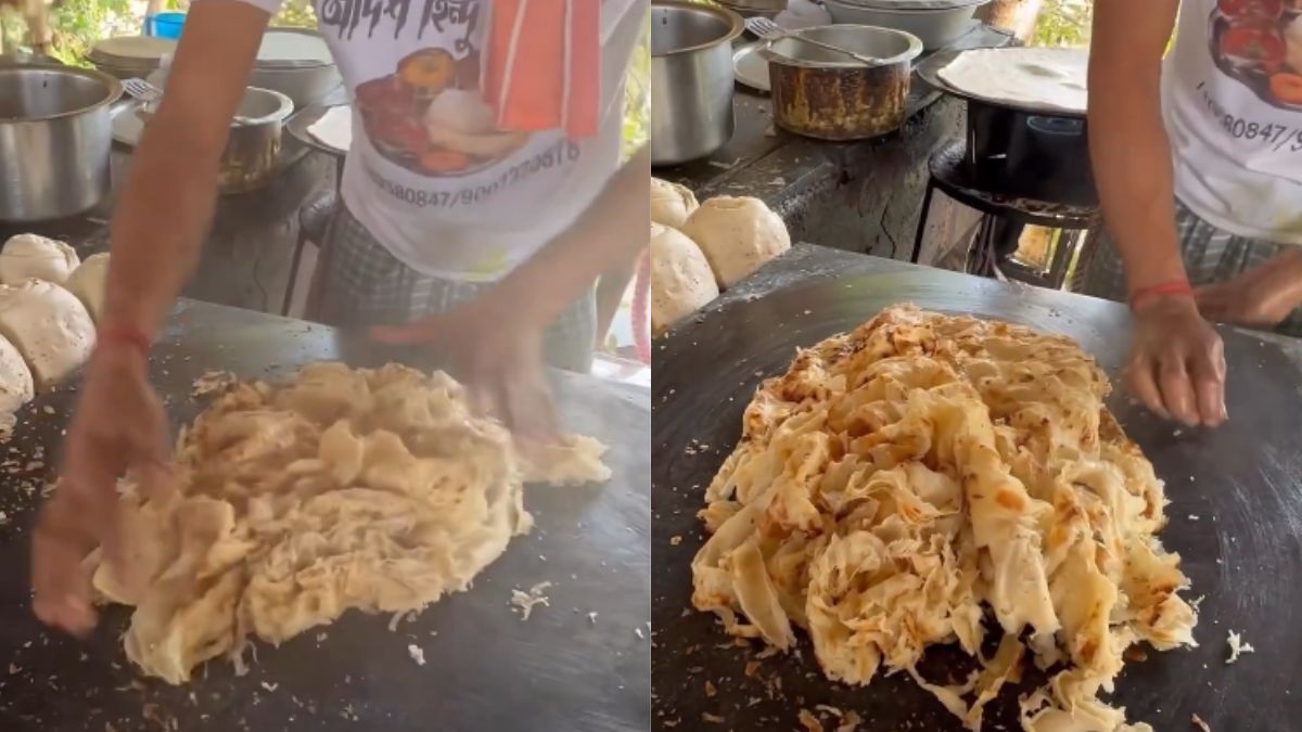 Pitai Paratha: Kolkata Street Food Vendor Becomes Violent While Making This Paratha. Watch!