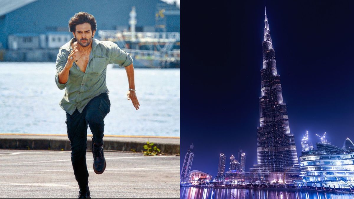 Shehzada Kartik Aaryan Gleams As Burj Khalifa Lights Up With His Trailer; Fans Throng To Catch Him In Dubai!