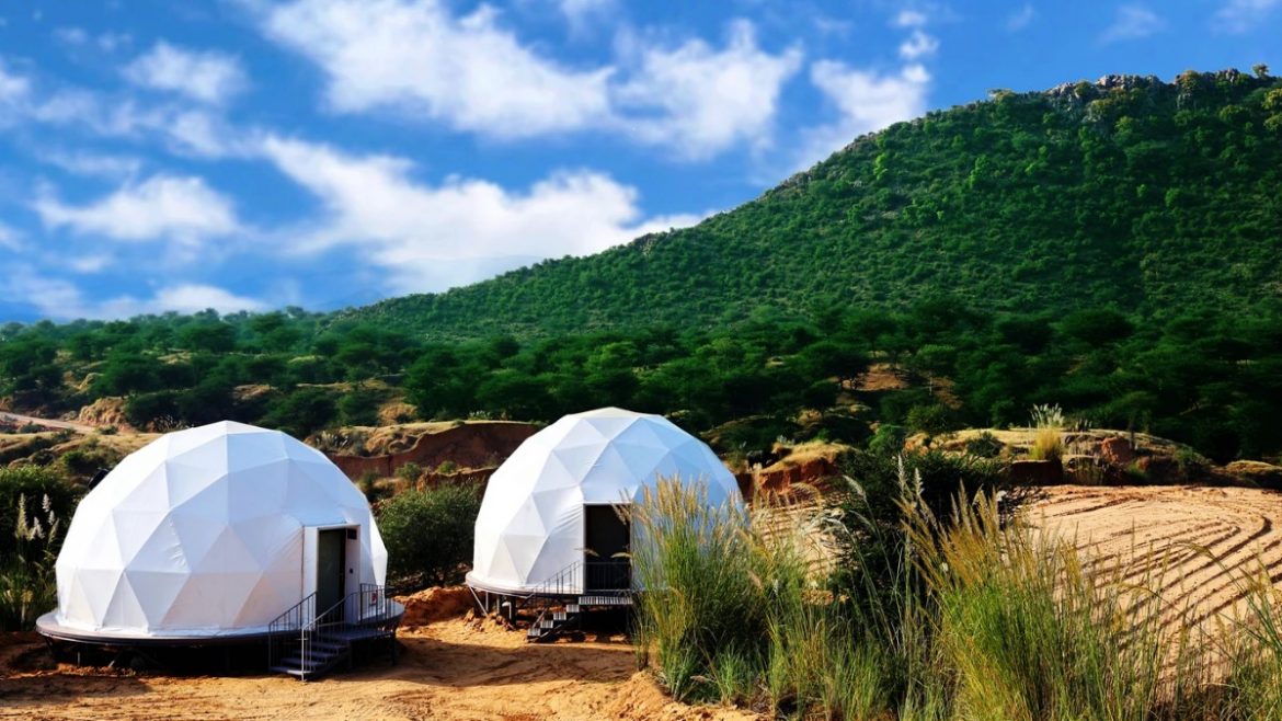 Glamp It Out Inside Unique DomeShaped Tents With Rait Dining & More At