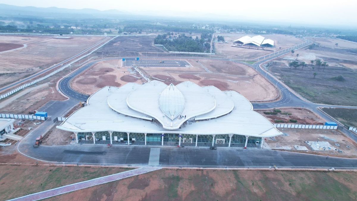 Karnataka’s Shivamogga Gets A Lotus-Shaped Airport! PM Modi Inaugurated It With Other Water & Road Projects