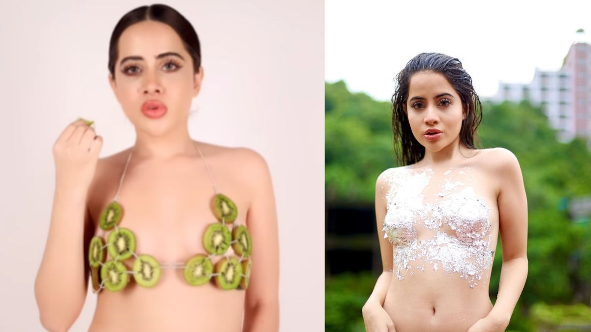 From Kiwi Bra To Pancakes & Juice To More, 5 Creative Ways Uorfi Javed Utilised Food Items In Her Outfits