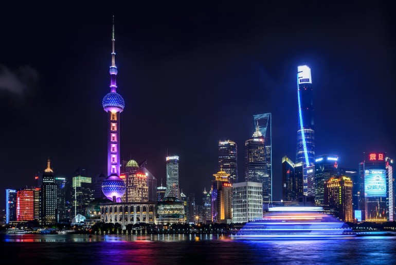 Shangha Tower Night View