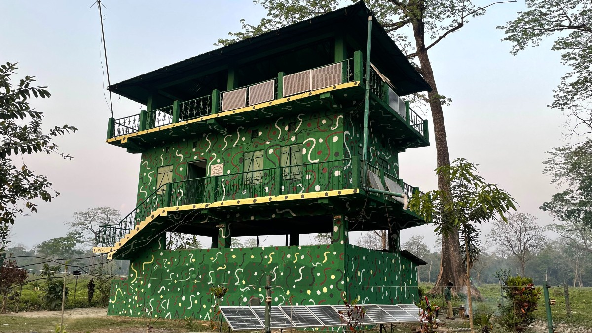 IFS Officer Shares Pics Of New Anti-Poaching Towers; Netizens Say It Looks Like Antilia In The Wild