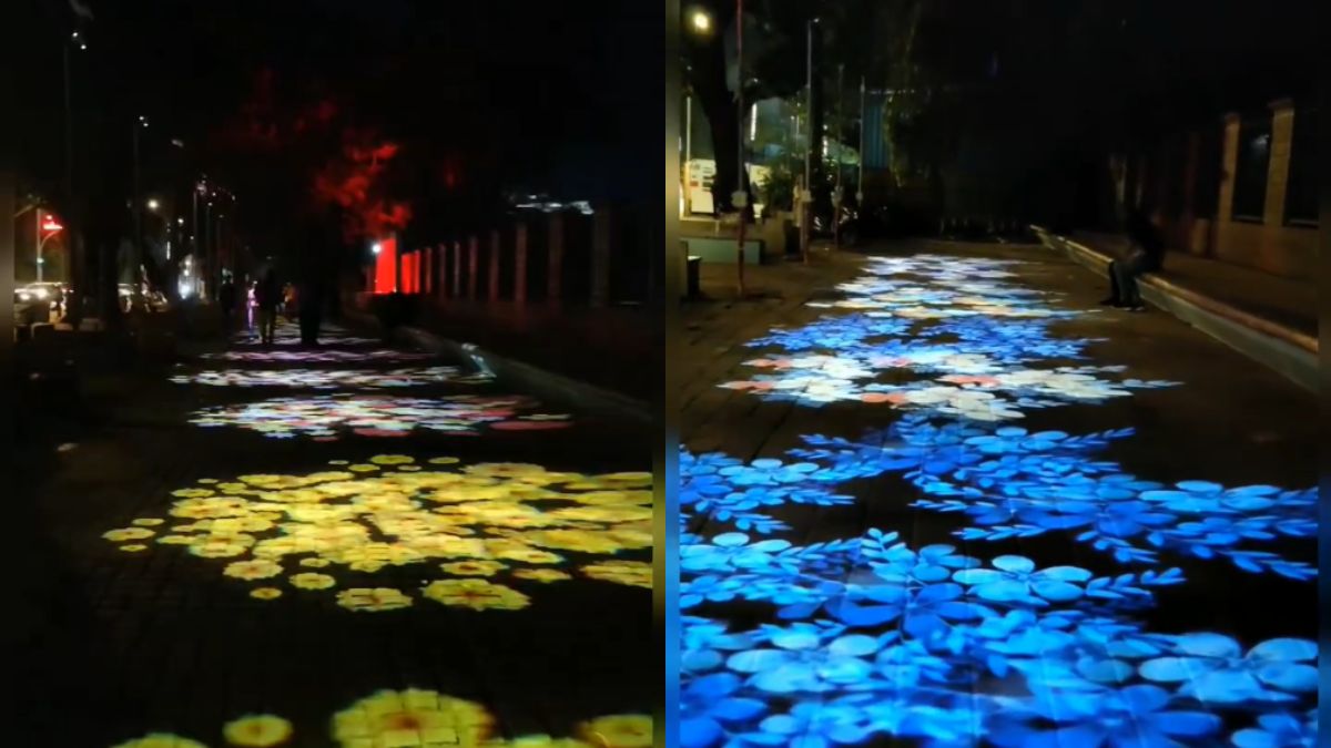 Mumbaikars! Take A Look At The Mesmerising Projections On The Walkway Along DM Club