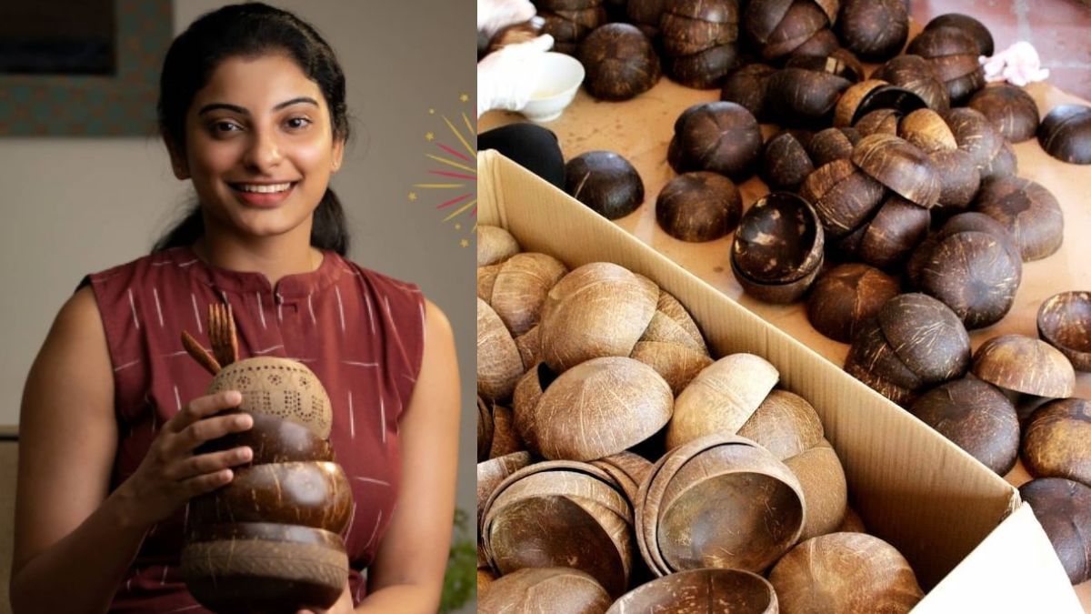 This Eco-Entrepreneur From Kerala Earns 7 Lakhs A Month Using Discarded Coconut Shells