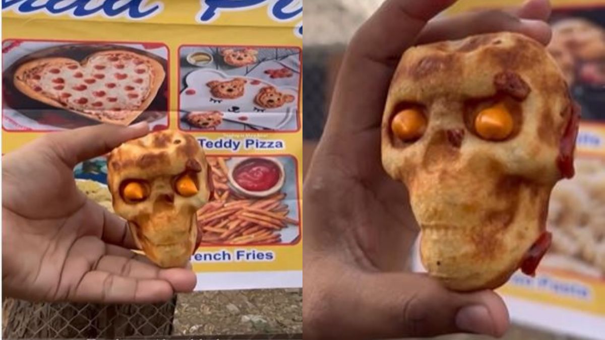 This Skull-Shaped Khopri Pizza In Ahmedabad Is Going Viral; Here’s Where You Can Try It!