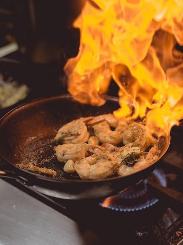 Prawns Cooking