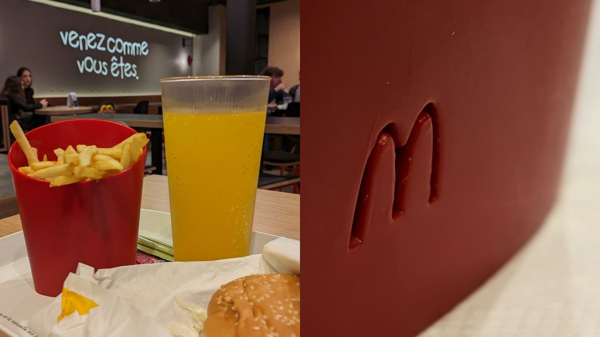 Twitter User Shares How McDonald’s In France Is Using Eco-Friendly & Reusable Cups And Containers