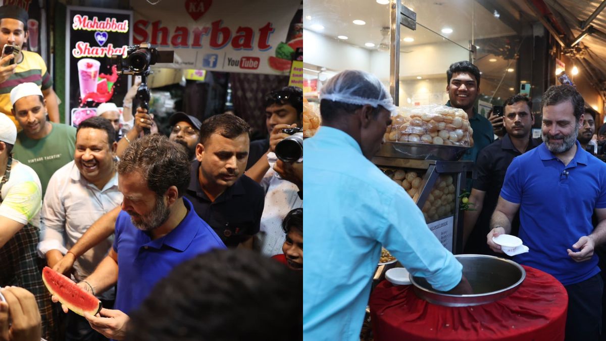 From Mohabbat Ka Sharbat To Gol Gappa, Rahul Gandhi Enjoys These Street Food Items In Delhi!