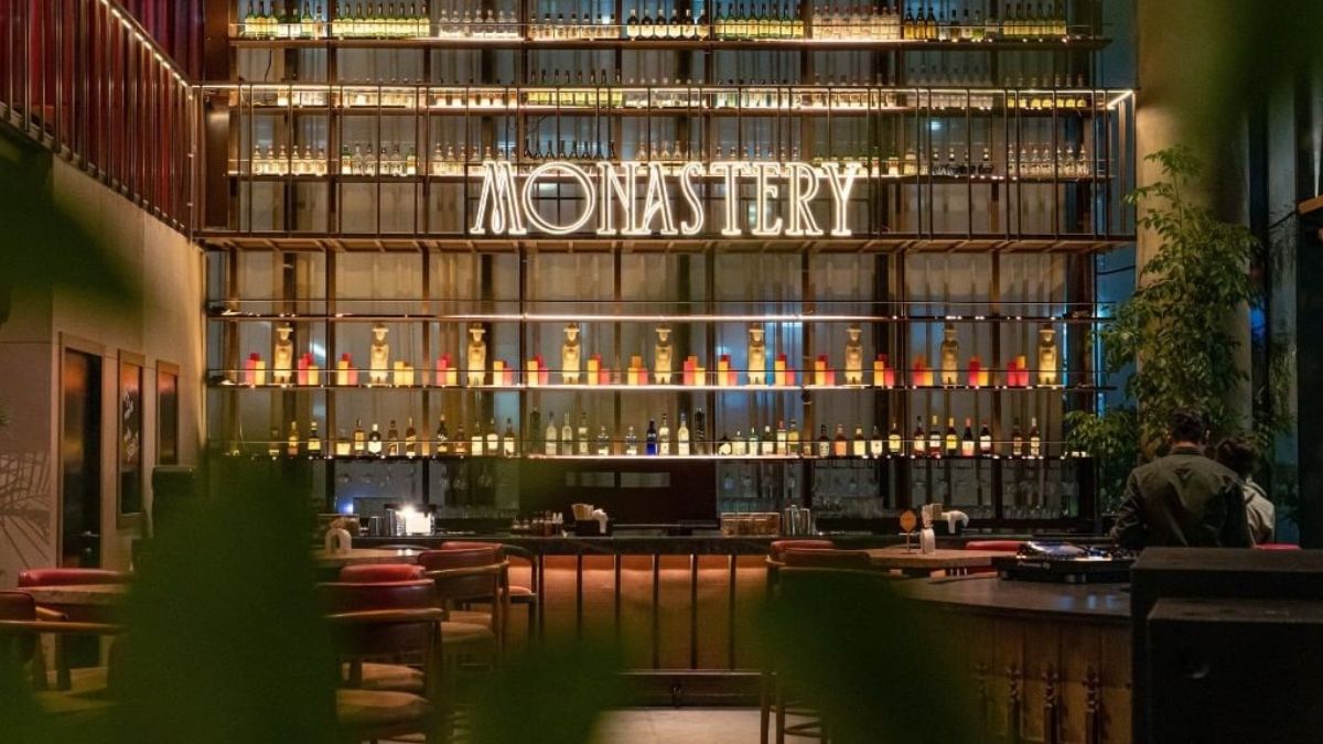 With A Ceiling-To-Floor Bar Display, Monastery In Hyderabad Promises You A Boozy Good Time!