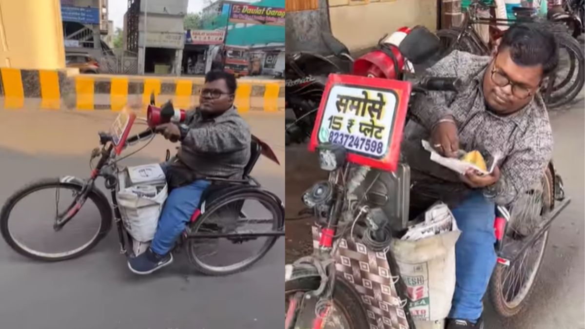 Nagpur Man Sells Samosas In His Wheelchair; Dreams To Become An IAS Officer