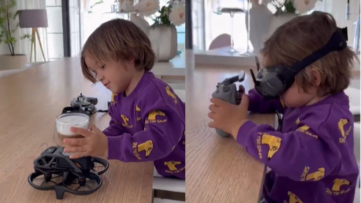 This 4-Year-Old Baby Boy Delivers Coffee To His Mum Using A Drone!