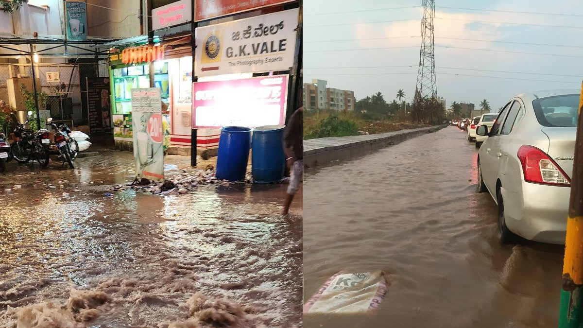 April Rains Flood Bangalore Roads, Clog Metro Stations & Cause Flight Diversions. See Pics