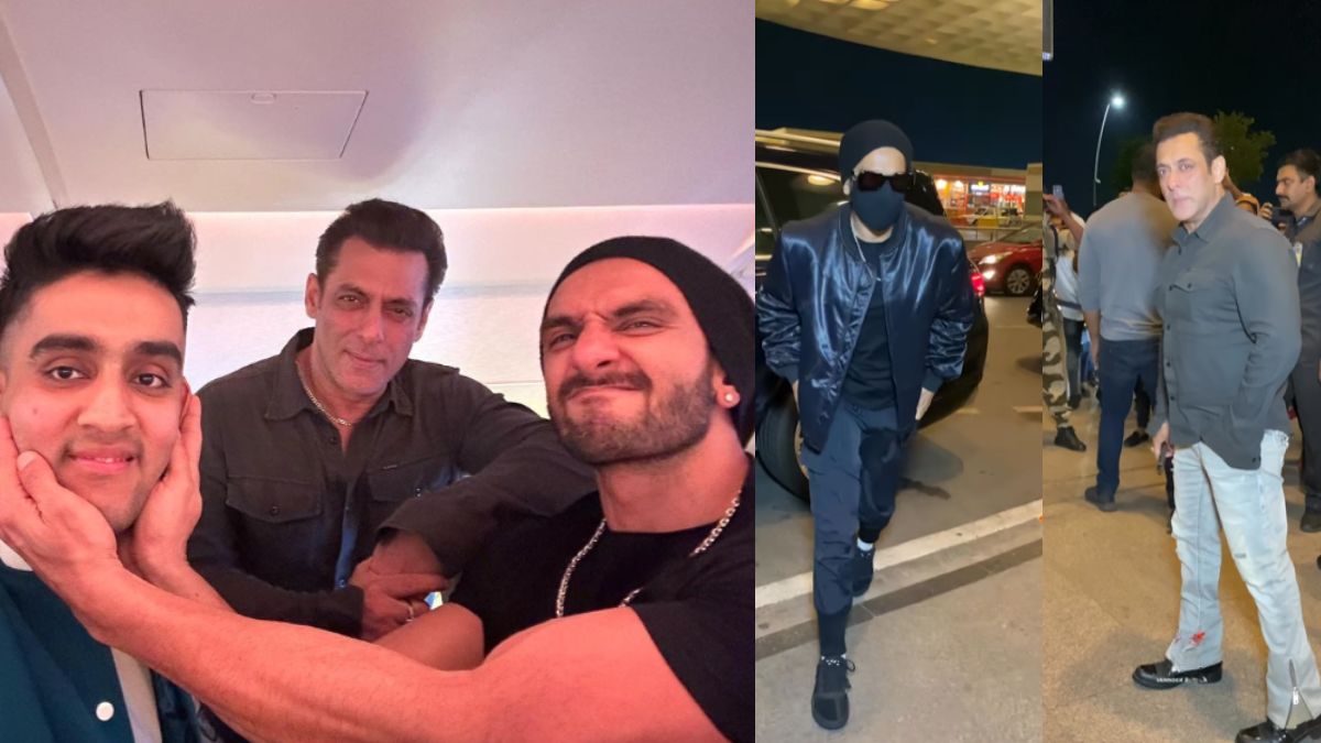 Salman Khan & Ranveer Singh Spotted Taking Flight To Dubai From Mumbai International Airport; Snaps Inside!
