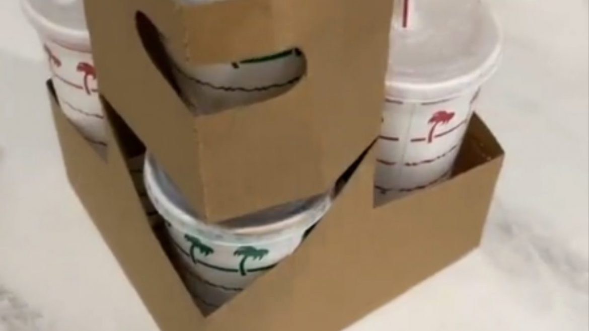 The Viral Cup Holder Hack Holds Extra Drinks But Leaves Twitteratis
