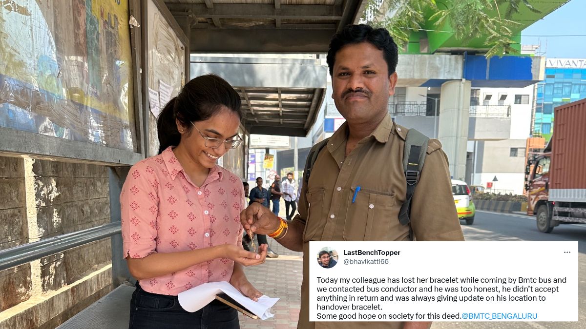 This Honest BMTC Bus Conductor Helps Find Lost Bracelet; Tweeple Want Him Honoured For His Deed!