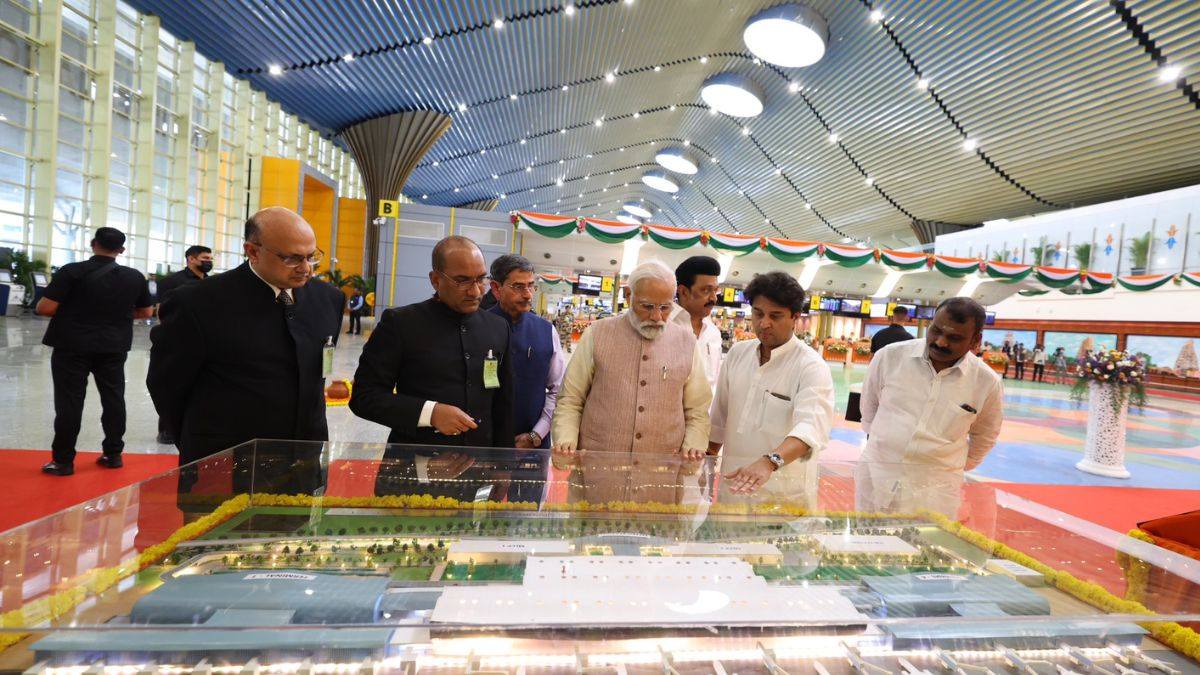 PM Modi Inaugurates New Terminal In Chennai Airport, Check Out The First Pictures