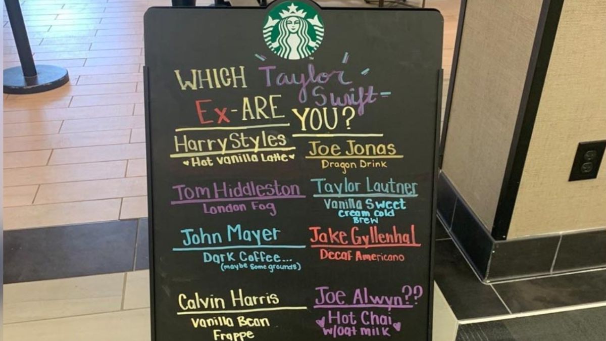 Starbucks Features Taylor Swift's Exes As Drinks & The Internet Is Torn ...