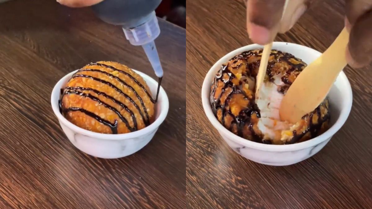 Someone Had The Audacity To Make Another Fried Ice Cream & We Are Horrified!