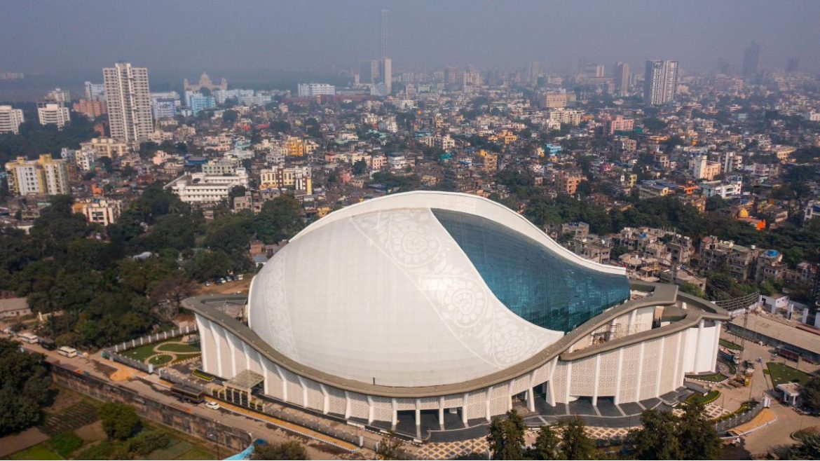 Kolkata Gets New Conch ShellShaped Dhanadhanyo Auditorium On The