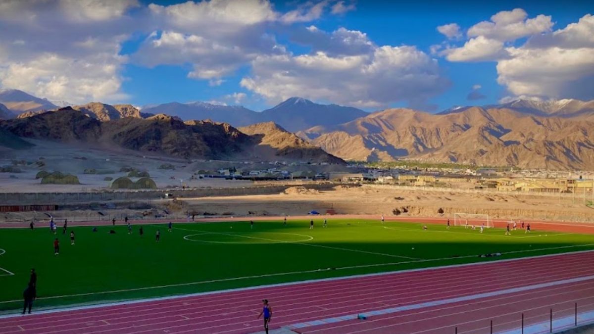 Anand Mahindra Shares Alluring Pics Of Ladakh Stadium, India’s Highest-Altitude Football Stadium 