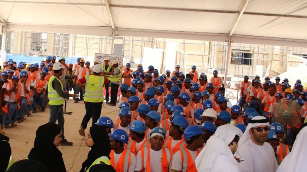 4,500 Sharjah Workers Gather At Sajaa Labour Park To Relish Labour Community Iftar