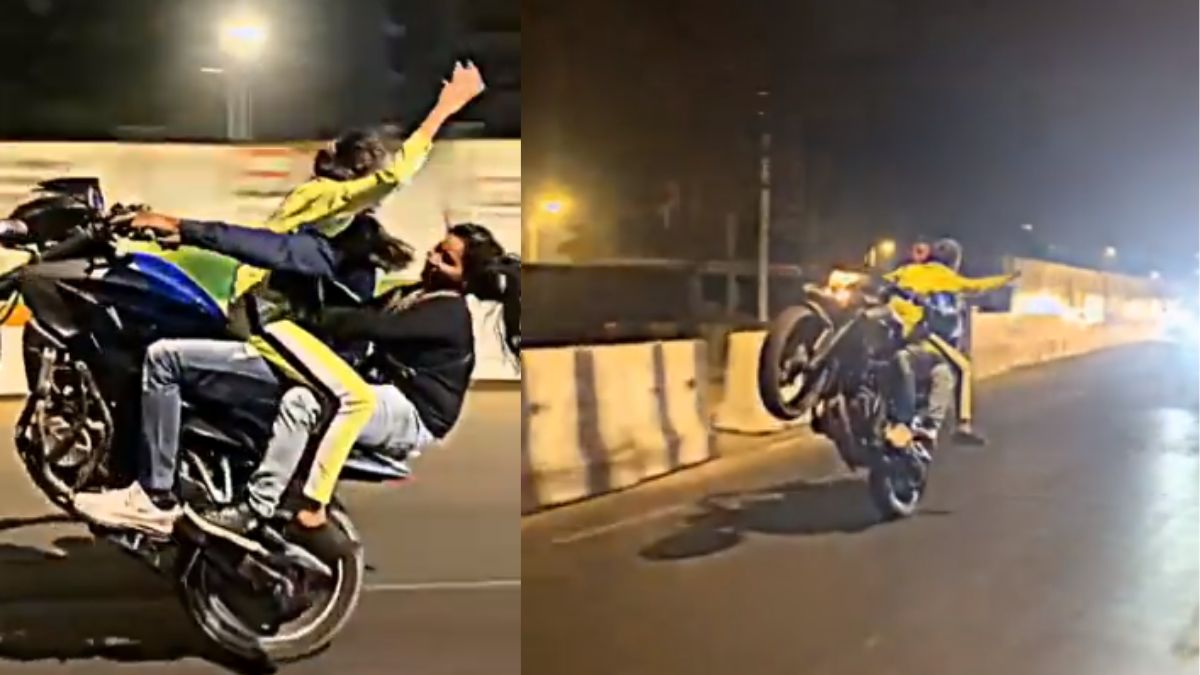 Man With Two Women On Bike Performs Dangerous Stunt In Mumbai, Police Registered Case