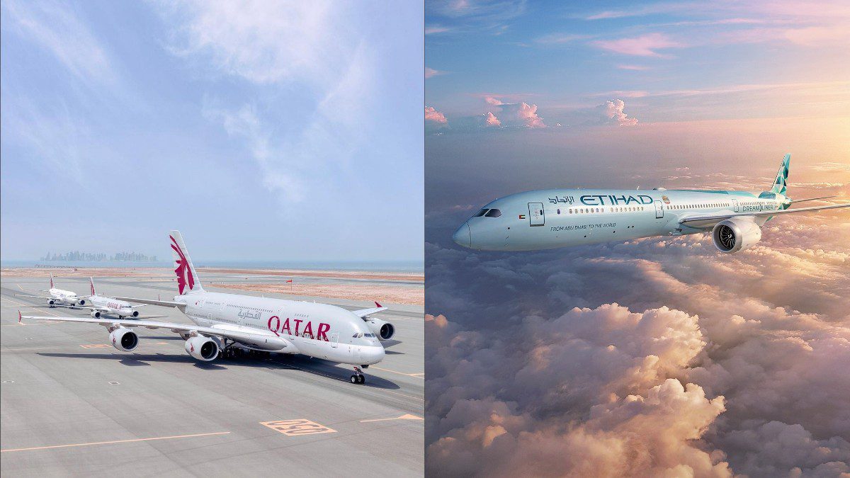 Qatar Airways & Etihad Land At Top 5 Spots In The List Of Top 20 Airlines In The World