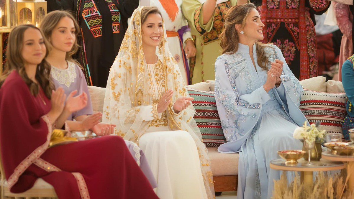 A Jordanian Royal Wedding: A Glimpse Of The Henna Night Queen Rania Hosted For Rajwa Khalid Alseif