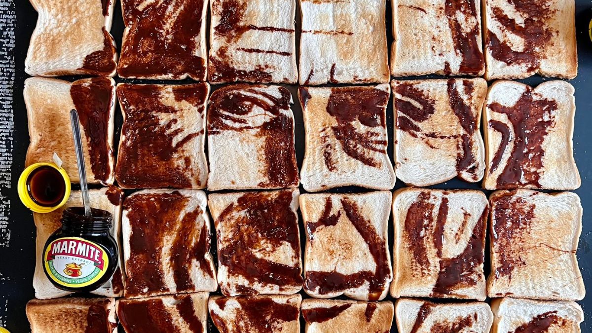 Artist Creates King Charles III’s Portrait Using Toasts & Marmite Ahead Of His Coronation