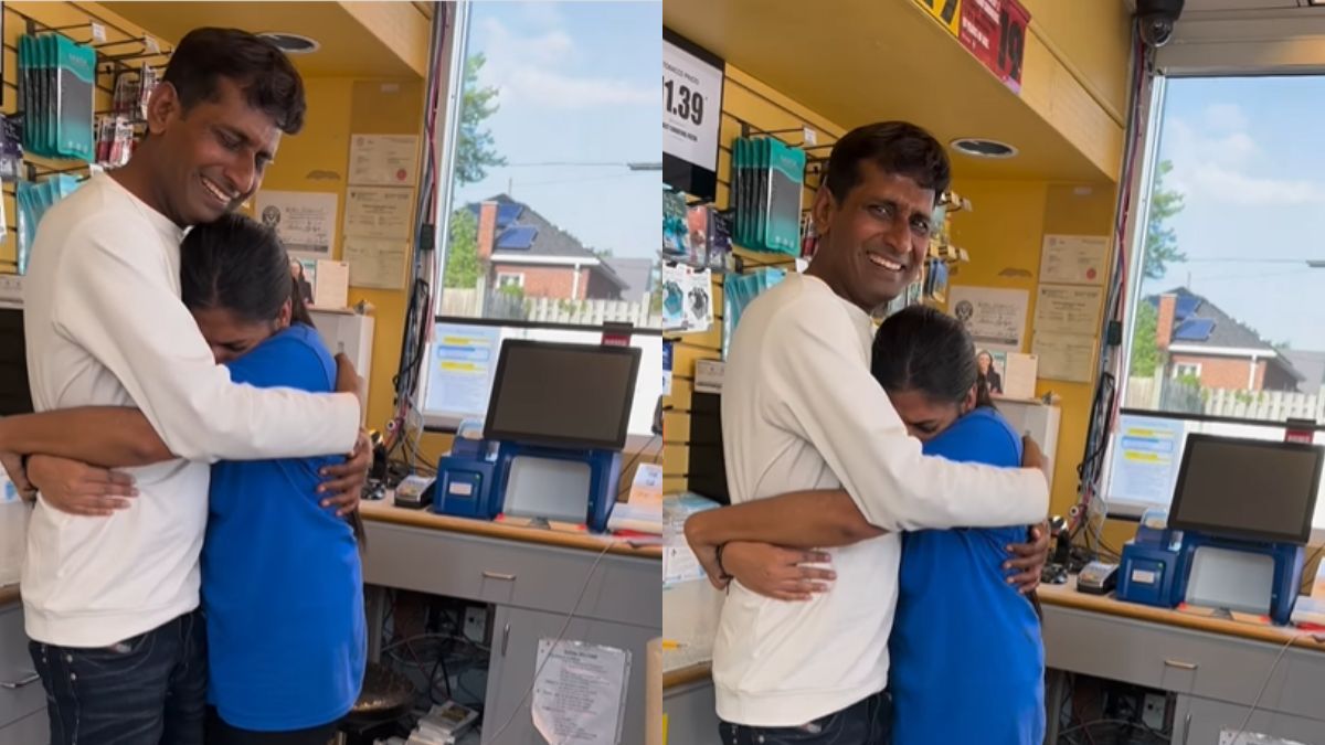 Father-Daughter Reunion After 1.6 Yrs! This Desi Dad Flew To Canada To Surprise His Daughter